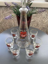 Vintage Glass Decanter Set