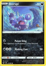 Skorupi 121/202 Sword & Shield Common Pokemon NM