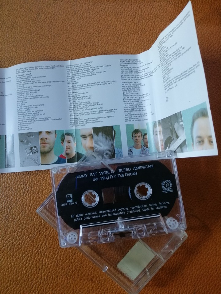 JIMMY EAT WORLD [ BLEED AMERICAN ] ORIGINAL CASSETTE THAILAND EDITION ...