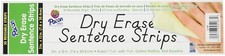 Pacon Dry Erase Sentence Strips, White, 1-1/2 X 3/4 Ruled, 3 x 12, 30 Strips