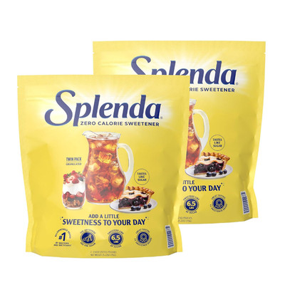 Zero Calorie Sweetener, Granulated Sugar Substitute, Resealable Twin Pack