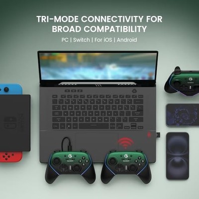 GameSir Super Nova Wireless Gaming Controller, Hall Stick & Trigger - Green