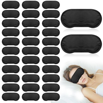 40 Pcs Eye Mask Sleep Masks Bulk 1 Count (Pack of 40), Black, 40 