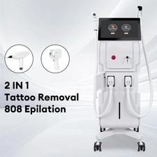 2in1 808nm Diode Laser  ND YAG Pico Laser Hair Removal Skin Care Beauty Device