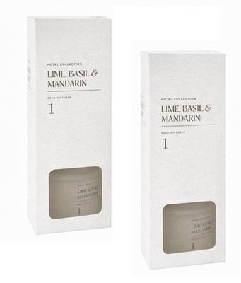 2 x Hotel Collection Diffuser Limette, Basilikum & Mandarine Duft ~ 100 ml