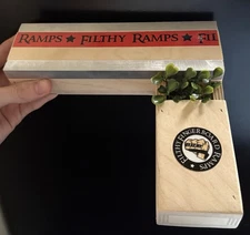 Fingerboard And Tech Deck Wood Box From Filthy Finger Board Ramps, Metal Railing