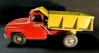 Vintage 1960s Tonka Dump Truck Red/Yellow Pressed Steel Mound Minn USA Dually