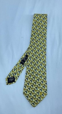 DUNHILL Men s Vintage Silk Tie W A Trumpet Design M.in.italy In EXCELLENT CON
