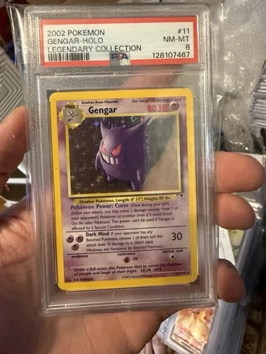 2002 POKEMON LEGENDARY COLLECTION #11 GENGAR-HOLO PSA 8
