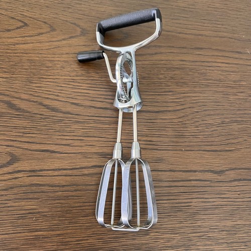Vintage Rotary Best Hand Held Mixer Egg Beater Stainless Steel Manual Mixer