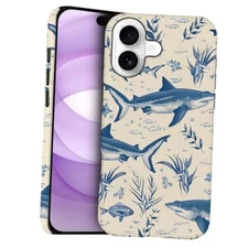 Case for - [Drop Protection Phone Cover] - iPhone 17 Shark Coral Sea Life
