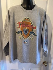 Vintage Tennessee Titans Long Sleeve T Shirt Men’s XL NFL Gray