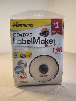 2006 Memorex CD & DVD Label Maker Expert - 138 Labels - NEW SEALED