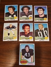 1975 Topps Oakland Raiders Card Lot - Mike Siani, Art Thoms, Jim Otto + More
