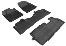 MAXpider L1HD05801509 Kagu Floor Mat Front Rear Black Honda Pilot