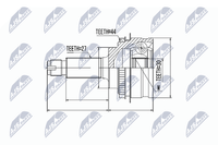NTY Gelenksatz, Antriebswelle NPZ-SB-013