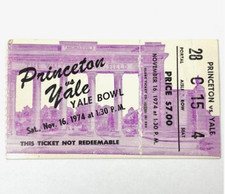 1974 Yale vs Princeton Ticket Stub Yale Bowl College Football VTG