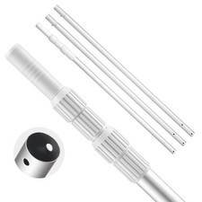 Uimoso Telescopic Aluminum Pool Pole,Adjustable Length 3.4 to 15 ft,Twist Lock