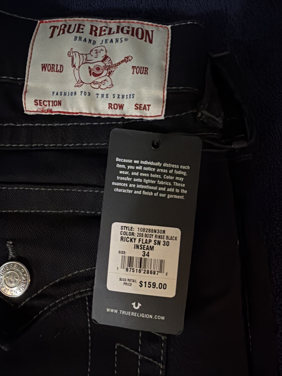 True Religion Mens Jean 34 X 30 image 2