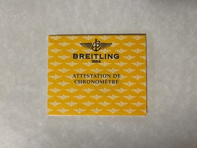 BREITILING COSC Booklet / Booklet Original zusammengefüllt