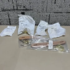 Lee Valley Leather Trunk Handles, Brass Plated Hinges, Corners, and Lock