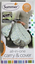Summer all-in-one Carry  Cover: Green  Grey Dots BRAND NEW