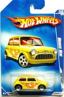 Hot Wheels 2009 Morris Mini Heat Fleet 124/190 Yellow 1:64 Scale on sale Hot Wheels 2009 Morris Mini Heat Fleet 124/190 Yellow 1:64 Scale on sale