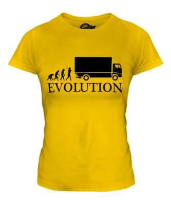 LORRY DRIVER EVOLUTION LADIES T-SHIRT TEE TOP GIFT ACCESSORIES GIFT S