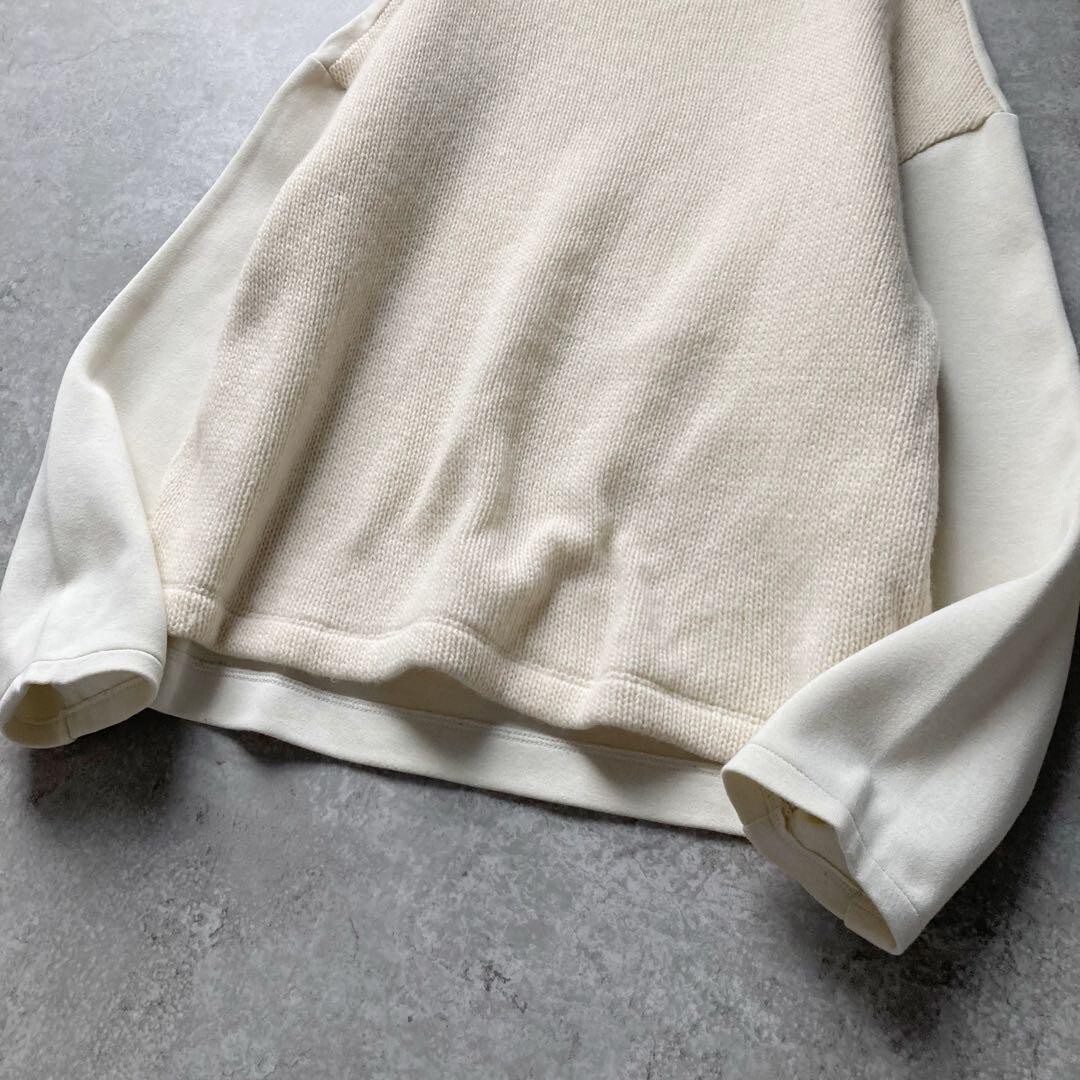 Barnyardstorm contrast wool knit pullover, ivory,… - image 3