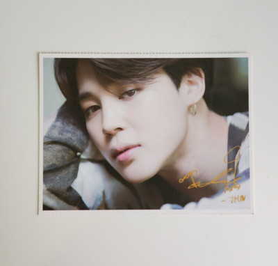 BTS Jimin Naver x Dispatch BBMAs Photo Printed Signature