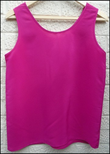 Vintage 1980s top ST MICHAEL cerise vest camisole fits size 10 UK - Picture 4 of 5