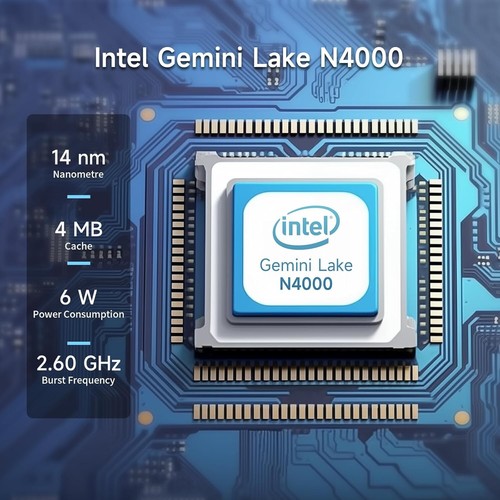 High-Performance Fanless Mini PC - Intel N4000, 8GB LPDDR4, 128GB eMMC Storage - Picture 4 of 9