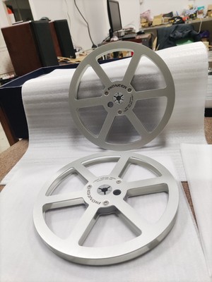 2X 7'' Pioneer Silver PR-85 Aluminum Reel to Reel RT-707 909 Empty