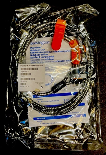 Kensington K64186FM Master Keyed MicroSaver Notebook Cable Lock BRAND NEW SEALED