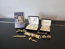 Cufflinks, Tie Tack, Clips, Watch, Lot Of  SWANK, and More