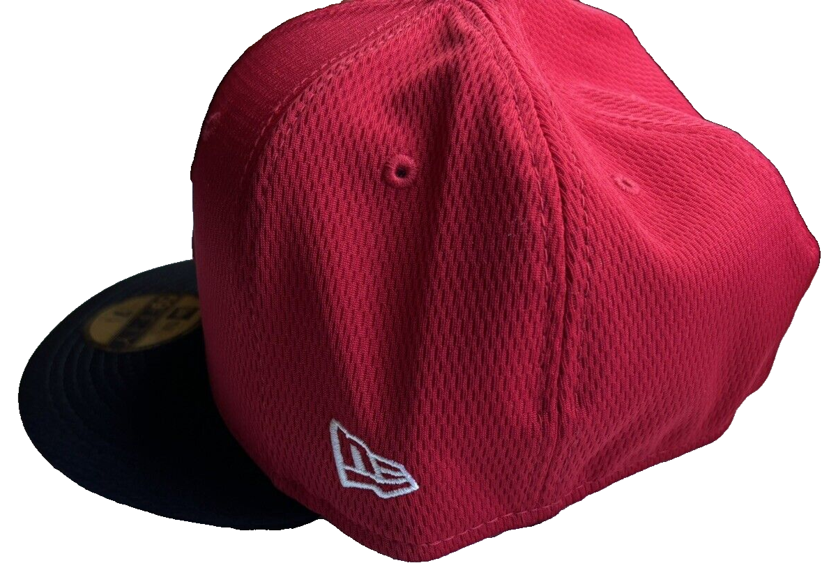 New Era 59Fifty Red Lowell Spinners size 7 1/4 fitted