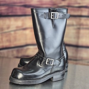 Bottes Cowboy Homme DAYTON BLACK BEAUTY - Taille 11 EEE - Cuir Noir