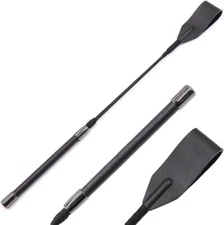 18" Real Riding Crop English Whip with Genuine Leather Top | Premium Quality