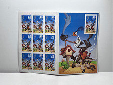 Looney Tunes Road Runner Wile E Coyote 33 USPS 10 Postage Stamps New 2000