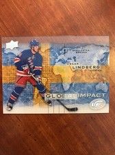 2015-16 UD Ice Hockey Ice GI-OL Global Impact Oscar Lindberg Rookie