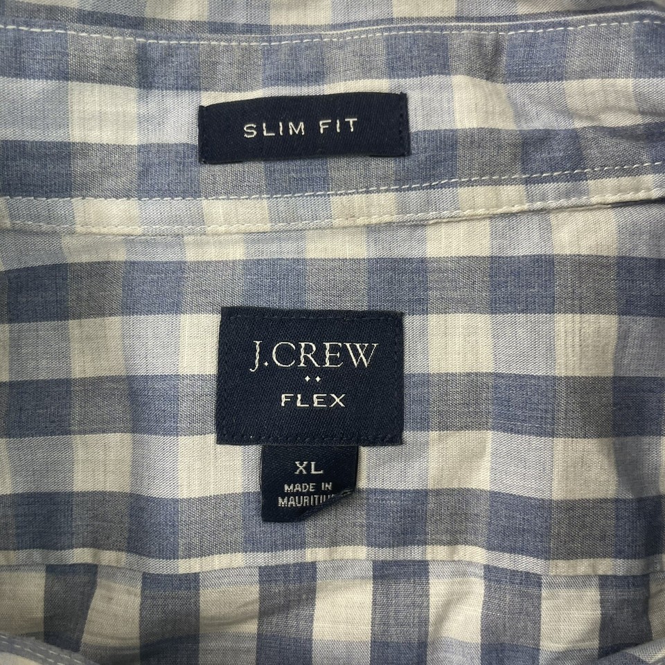 J CREW Shirt Mens Extra LARGE Slim Fit Flex Stretch Long Sleeve eBay