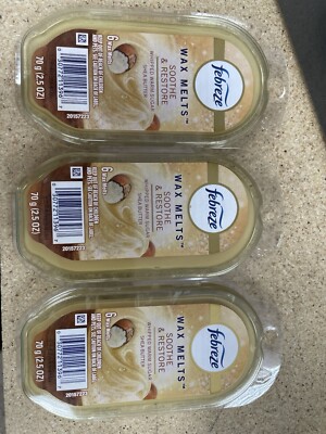 Febreeze Wax Melts Whipped Warm Sugar Shea Butter. (3pack) FREE SHIPPING!!  