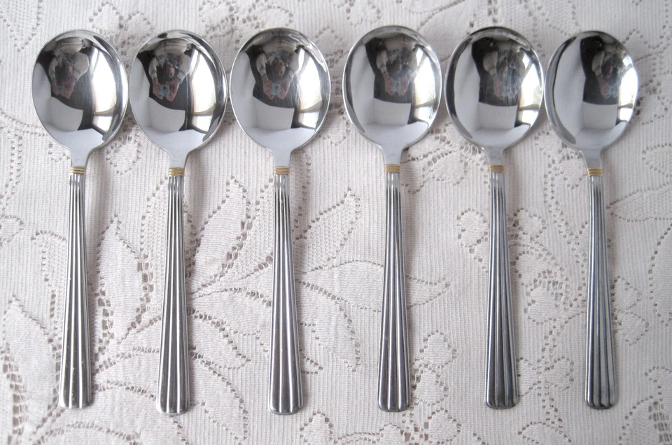 CUTIPOL Portugal Acero Inoxidable ATHENA GOLD Acento Lote Paquete Foto 4 de 4