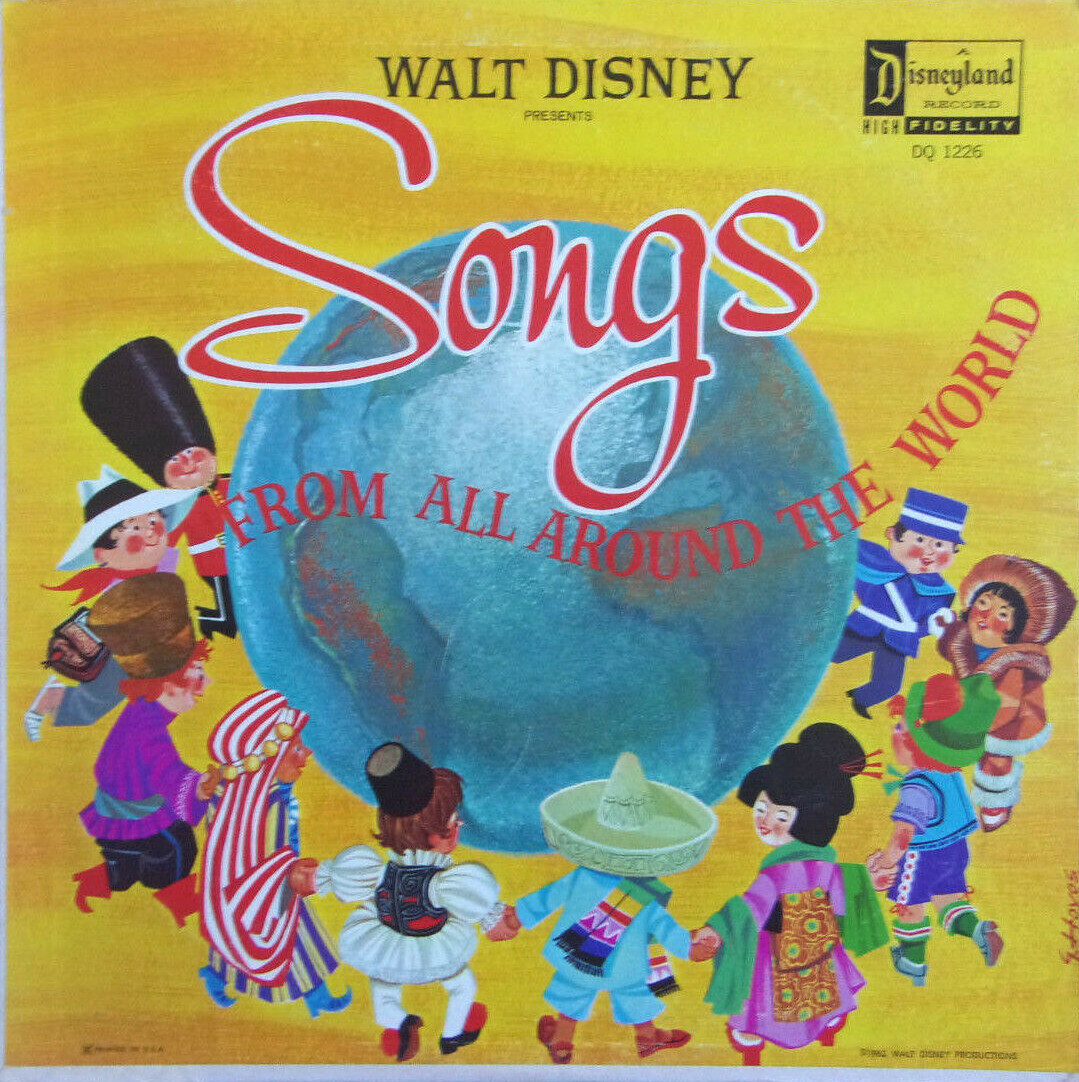 WALT DISNEY - Songs From All Around The World - Vinyl LP 1st Press