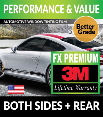 PRECUT WINDOW TINT W/ 3M FX-PREMIUM FOR DODGE RAM 1500 QUAD CAB 09-18