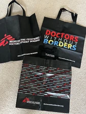 Choose Design! Doctors Without Borders Black Reusable Tote Shopping Bag