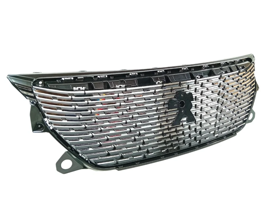 PARAGOLPES DELANTERO PEUGEOT 2008 MK2 2019 - 2023 PARRILLA PRINCIPAL SUPERIOR + MOLDURAS CROMADAS Foto 2 de 4