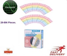 Punched Hole Reinforcement Rings. Self Adhesive. White or Coloured 28-896 Pieces