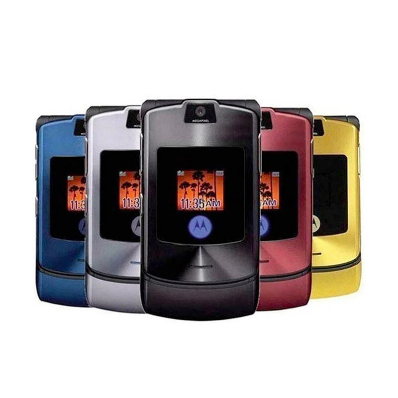 Original Motorola Razr V3i Quad Band Flip GSM MP3 Unlocked Old
