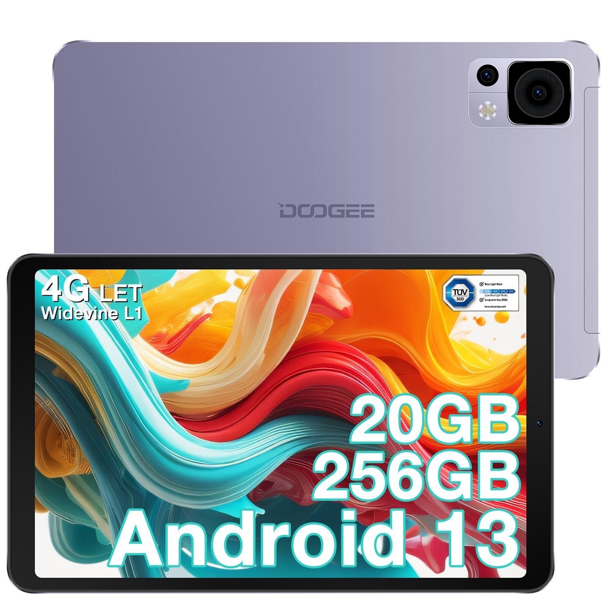 DOOGEE T20 10.4インチタブレット 256GB DOOGEE T20 タブレット 10インチ Android 2K 15GB RAM(8+7拡張)+256GB